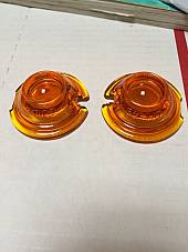 Harley Guide DH-49 Bullet Marker Amber Fish Eye Lenses Qty 2