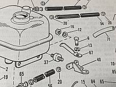 Harley Panhead Shovelhead FL FX Oil Hose Bracket Kit CP-1038 Bolt 63549-65 USA