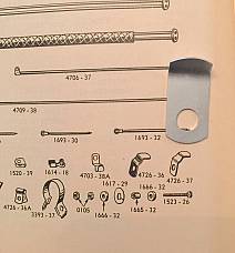 Harley 4726-37 9971 Timer Circuit Breaker Wire Clip Knucklehead Panhead 36-69