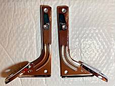 Harley Panhead Shovelhead Chrome Spot Lamp Mounting Brackets 1960-84