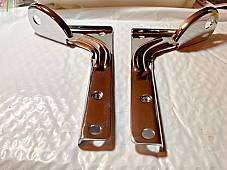 Harley Panhead Shovelhead Chrome Spot Lamp Mounting Brackets 1960-84