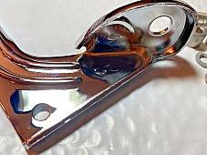 Harley Panhead Shovelhead Chrome Spot Lamp Mounting Brackets 1960-84