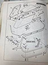 Harley Saddle Bag & Guard Rail Mount Kit Shovelhead 1965-67 OEM# 90818-65