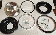 Harley FL FLH Headlamp Kit 1960-1984 12V Shovelhead Panhead Electra-Glide