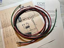 Harley 1936-38 Knucklehead UL WL  Tail & Stop Lamp Light Wire Kit 4704-34