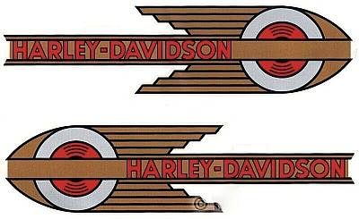 Harley 591736 Fuel Gas Petrol Tank Decal VL Knucklehead UL WL 19361939 Retro