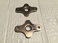 Harley JD & Single Kicker Pedal End Plates Nickel OEM 2098-17 1917-28 USA