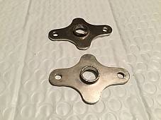 Harley JD & Single Kicker Pedal End Plates Nickel OEM 2098-17 1917-28 USA