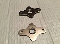 Harley JD & Single Kicker Pedal End Plates Nickel OEM 2098-17 1917-28 USA