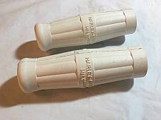 Harley JD VL DL White Handle Bar Grips 1909-34 OEM# 3310-09 Canvas Backed