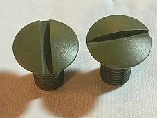 Harley Knucklehead WLA UA ULA ELA ELC WW-II Shift Guide Screws OD Green 2210-36N