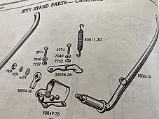 Harley Jiffy Kick Stand Stop Kit Knucklehead Panhead Shovel UL 36-84 Parkerized