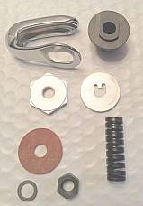Harley Knucklehead UL Chrome Steering Damper Top Rebuild Parts Kit 36-48 EL