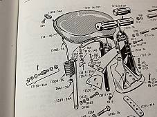 Harley 13330-36A 52603-36 Buddy & Tandem Seat Spring Stud Kit 36-57 Knuckle Pan