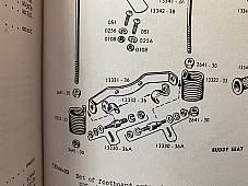 Harley 13330-36A 52603-36 Buddy & Tandem Seat Spring Stud Kit 36-57 Knuckle Pan