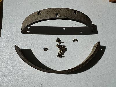 Harley Superior Sportster K XLH XLCH 4443254 Rear Brake Shoe Lining Kit 195478