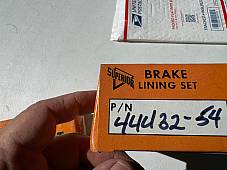 Harley Superior Sportster K XLH XLCH 44432-54 Rear Brake Shoe Lining Kit 1954-78