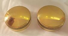 Harley Eaton Gas Caps ‘36-’64 Brass Tall Knurl Knucklehead Panhead UL WL