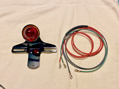 Harley 505134 VL RL 193536 Bee Hive Tail Lamp W/ Correct Wiring Kit 6V