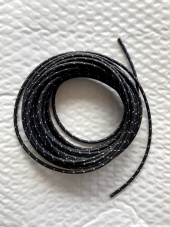 Harley Cloth Covered Black 16 ga Wiring Wire 25 Ft. Knucklehead Panhead