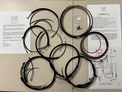 Harley WL Premium 194852 Wiring Harness Cotton Looms Correct Terminals USA