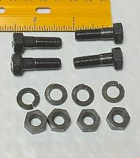 Harley CP-1035 5/16”-24 x 1 Bolts w/ Nuts & Lock Washers Qty 4 OEM 4000, 066