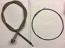 Harley JD Single VL Nickel Plated Throttle Spark Cable Coil 1912-30 OEM 3334-12