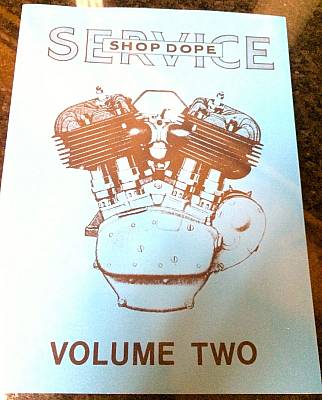 Harley Shop Dope Vol 2 Service Manual 19341940 VL RL DL EL Knucklehead UL