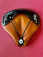 Harley 3181-25 JD VL RL C Single Mesinger #3 Tan Saddle Seat  Distressed Top