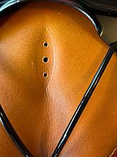 Harley 3181-25 JD VL RL C Single Mesinger #3 Tan Saddle Seat  Distressed Top