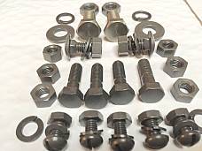 Harley Knucklehead UL Rigid Rear Fender Mounting Hardware Kit 1941-42 Plain Head