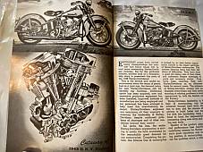 Harley Enthusiast Nov 1947 Model Intro For 1948 Models Panhead UL WL Servi