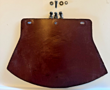 Harley 3757-26 Dark Brown Leather Mud Flap Kit WLA WLC Knucklehead VL JD Pan