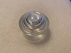 Harley 5065-25 VL Knuckle Shot Glass Tail Lamp White Tag Lens Non-Fluted 1934-55