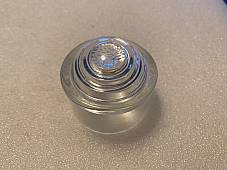 Harley 5065-25 VL Knuckle Shot Glass Tail Lamp Clear Tag Lens Non-Fluted 1934-55