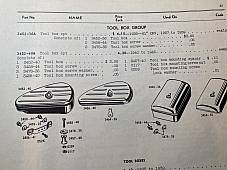 Harley 3457-40 64474-40 Tool Box Bolt & Spacer Knucklehead Panhead UL  1940-57