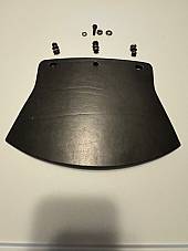 Harley 3757-26 Black Leather Mud Flap Kit WLA WLC Knucklehead VL JD Pan