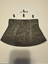 Harley 3757-26 Black Leather Mud Flap Kit WLA WLC Knucklehead VL JD Pan