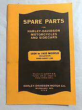 Harley Parts Manual Catalog Book 1928 to 1932 JD DL RL VL Single Servicar