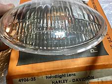 Harley 1943-57 Cycle-Ray Headlamp Knucklehead Panhead UL WL 4901-35 #23 Lens