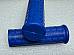 Harley 5621047 Panhead Hummer Waffle Grips Closed End Blue w/ Logo 194853