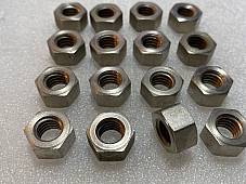 Harley #0120 JD DL A B Single WL Cylinder Base & Head Stud Nuts 1911-73 Nickel