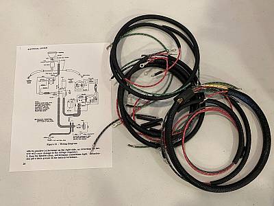 Harley 5152 125 Hummer Wiring Harness Kit Correct Knife & AMP Terminals