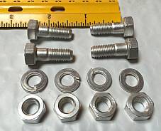 Harley CP-1038 5/16”-24 x 7/8” Bolts w/ Nuts & Lock Washers x 4 OEM 3996 Cad