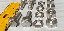 Harley CP-1038 5/16”-24 x 7/8” Bolts w/ Nuts & Lock Washers x 4 OEM 3996 Cad