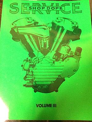 Harley Shop Dope Vol 3 Service Manual 19411956 Knucklehead Panhead K Hummer
