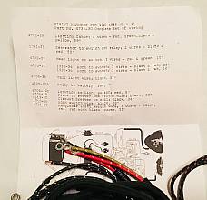 Harley 1930 VL Wiring Harness Kit w/ Wired Switches Dual Headlamp USA