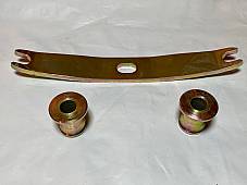 Harley WLA WLC Early WW-II Top Motor Mount Bracket, Spacers Yellow Zinc 2806-40M