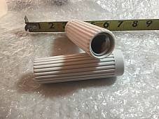 Harley Panhead Sportster XL Ranger Pacer Topper Ribbed Grips 1962-64 White