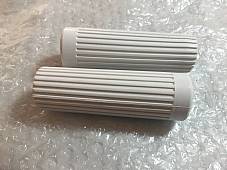 Harley Panhead Sportster XL Ranger Pacer Topper Ribbed Grips 1962-64 White